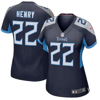 womens nike derrick henry navy tennessee titans player game
